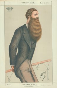 1871年7月15日，保守派鞭子勋爵Skelmersdale，名利场漫画 作者 卡罗佩莱格里尼