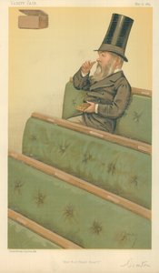 查尔斯·尼古拉斯·沃顿先生，1884年5月10日听到听到的听见，“名利场”漫画 作者 卡罗佩莱格里尼
