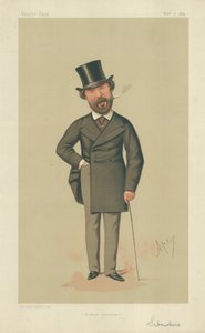 Mr Henry Du Pre Labouchere，谦虚保证，1874年11月7日，名利场漫画 作者 卡罗佩莱格里尼