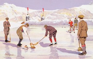 冰壶球场（彩色平版印刷品 作者 卡罗佩莱格里尼