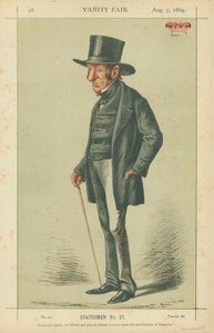 萨默塞特公爵，骄傲，真诚而又自由，只是他拒绝在1869年8月7日，“名利场”漫画中，在这个最卑微的总理之下服务