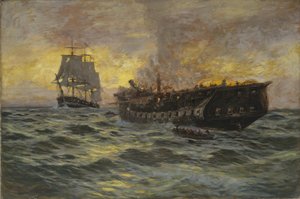 1897年美国护卫舰宪法与HMS Java之间的合作