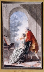 John Wilkes和Gertrude Carmontelle小姐， 作者 卡蒙泰尔