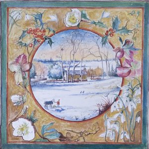 圣诞节早晨，Little Somborne，2007年（纸上写着） 作者 卡罗琳·赫维·巴瑟斯特
