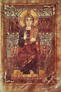 NAL 1203 fol.3基督陛下，来自Godescale Gospel，c.781-783 AD