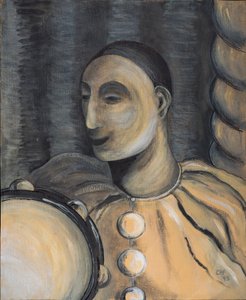 小手鼓，1995年（纸上丙烯酸） 作者 卡罗琳·哈伯德·福特
