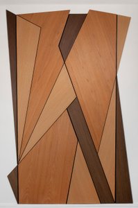 虚构主义的门，2012年（木质饰面）。 作者 卡罗琳·哈伯德·福特