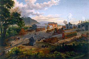 奥兹扎巴站，1878年 作者 卡西米罗·卡斯特罗（Casimiro Castro）