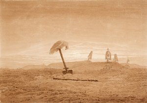 景观与格雷夫斯，c。 1835年至1837年 作者 卡斯珀·大卫·弗里德里希（Caspar David Friedrich）
