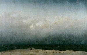 在海边的和尚。 1808-1810 作者 卡斯珀·大卫·弗里德里希（Caspar David Friedrich）
