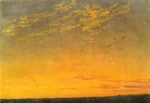 晚上 作者 卡斯珀·大卫·弗里德里希（Caspar David Friedrich）