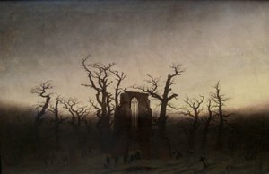 德语：Abtei im Eichwald 橡树林中的修道院 作者 卡斯珀·大卫·弗里德里希（Caspar David Friedrich）