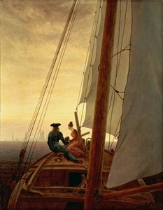 德语：Auf dem Segler 帆船上 作者 卡斯珀·大卫·弗里德里希（Caspar David Friedrich）