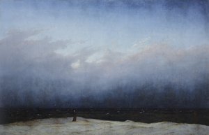 德语: Der Mönch am Meer 海边的僧侣 作者 卡斯珀·大卫·弗里德里希（Caspar David Friedrich）