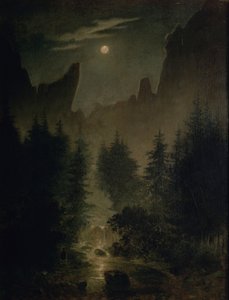 德语：Uttewalder Grund 作者 卡斯珀·大卫·弗里德里希（Caspar David Friedrich）