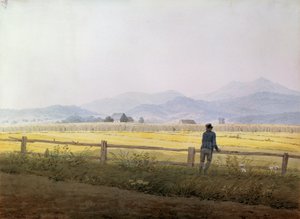 风景，十九世纪初 作者 卡斯珀·大卫·弗里德里希（Caspar David Friedrich）