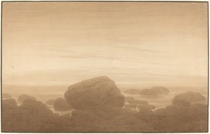 空旷海岸的月出 作者 卡斯珀·大卫·弗里德里希（Caspar David Friedrich）