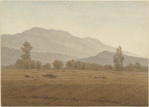 里森山上空的新月 作者 卡斯珀·大卫·弗里德里希（Caspar David Friedrich）