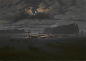 月光下的北海，c。 1823 作者 卡斯珀·大卫·弗里德里希（Caspar David Friedrich）