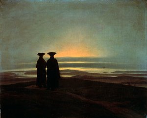 日落兄弟，摄于1830年至1835年。 作者 卡斯珀·大卫·弗里德里希（Caspar David Friedrich）