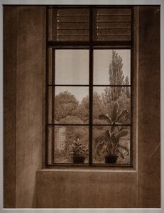 窗户可欣赏公园景色 作者 卡斯珀·大卫·弗里德里希（Caspar David Friedrich）