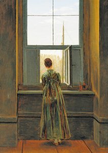 窗边的女人 作者 卡斯珀·大卫·弗里德里希（Caspar David Friedrich）