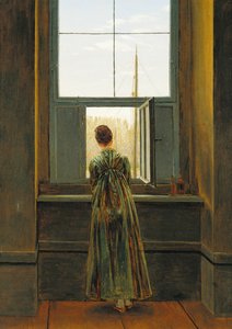 窗边的女人，1822年 作者 卡斯珀·大卫·弗里德里希（Caspar David Friedrich）