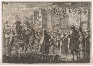 1648 年在一座城市中宣布奥斯纳布吕克和平