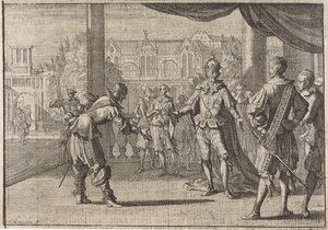 1640 年，皇帝斐迪南三世为儿子利奥波德的出生接受祝贺 作者 卡斯珀·路肯（Caspar Luyken）