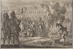 布拉格市场广场军事法庭，1642 年 作者 卡斯珀·路肯（Caspar Luyken）