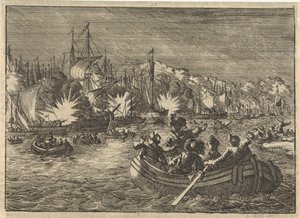 斯海尔德河上的西班牙舰队被荷兰人俘获并烧毁，1631 年 作者 卡斯珀·路肯（Caspar Luyken）