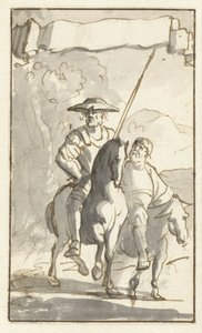 堂吉诃德》标题印刷品
令人钦佩的堂吉诃德的历史》第五卷设计图（......）（系列名称） 作者 卡斯珀·路肯（Caspar Luyken）