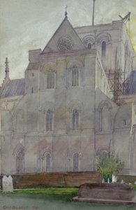 英格兰温彻斯特大教堂北门厅，1910年。 作者 卡斯吉尔伯特