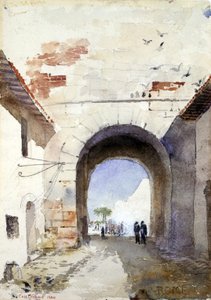 圣保罗门，罗马，1880年。 作者 卡斯吉尔伯特
