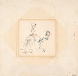 妇女和儿童》，1883年。 作者 凯瑟琳·格林威