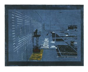 定居的耕耘》，2015 年（激光切割石版画、线刻画和传统蚀刻版画） 作者 凯瑟琳·萨克利夫·富勒