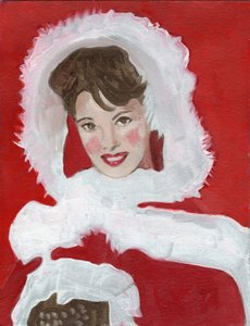 安妮特，2023 年（纸面油画）