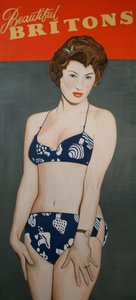 美丽的不列颠人》，2007 年（亚麻布油画）