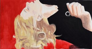 吉娜》，2015 年（纸本油画）
