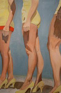 腿，2007 年（布面油画） 作者 凯茜·洛马克斯