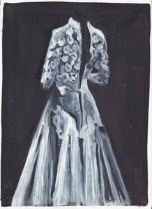罗蕾莱》，2012 年（纸上油彩和丙烯） 作者 凯茜·洛马克斯