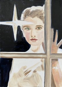 诺玛》，2023 年（纸面油画） 作者 凯茜·洛马克斯