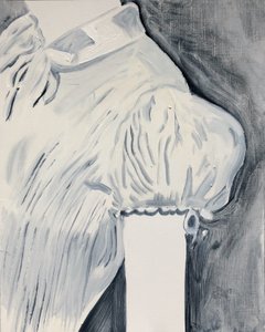 泡芙，2018（纸上油画）
