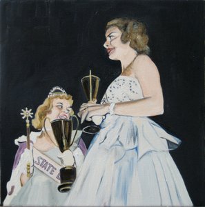 某处有天使》，2007 年（布面油画）