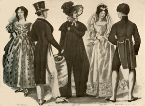 1812-1828、1907、1937年的服装。