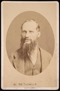威廉-汤姆森爵士的肖像，第一男爵凯尔文1824-1907，1876年。 作者 百年摄影公司