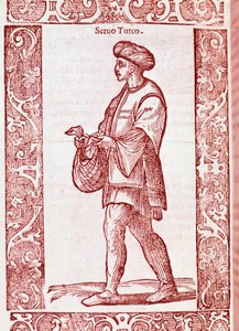 《土耳其农奴服》出自《古今习性》1590年（版画） 作者 切萨雷（后）维切利奥