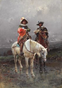 白马骑士，1890年
