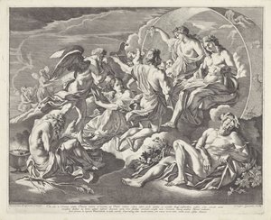 法老问他能否乘坐阿波罗的战车 作者 尼古拉斯·普桑（Nicolas Poussin）