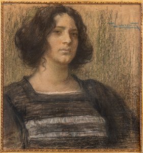 威尼斯女人（粉彩画） 作者 塞萨尔·劳伦蒂（Cesare Laurenti）